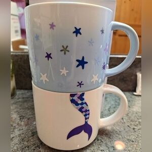 Mermaid Tail and Starfish Crab Stackable Mug Set - DAVIDsTEA